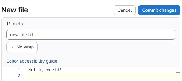 Add file menu