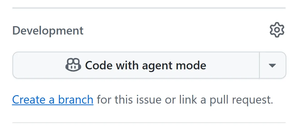Create branch from issue