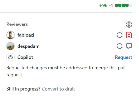 Request reviewer